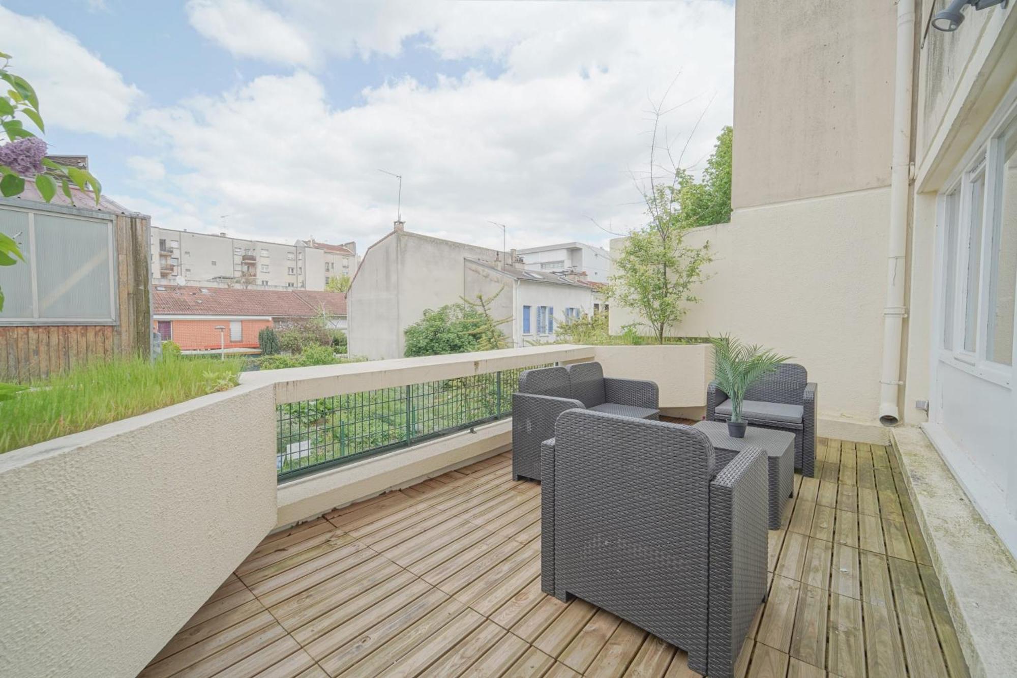 Apartmán Complete 1Br With Balcony Only 5 Min. On Foot To Metro By Doorman Saint-Ouen  Exteriér fotografie